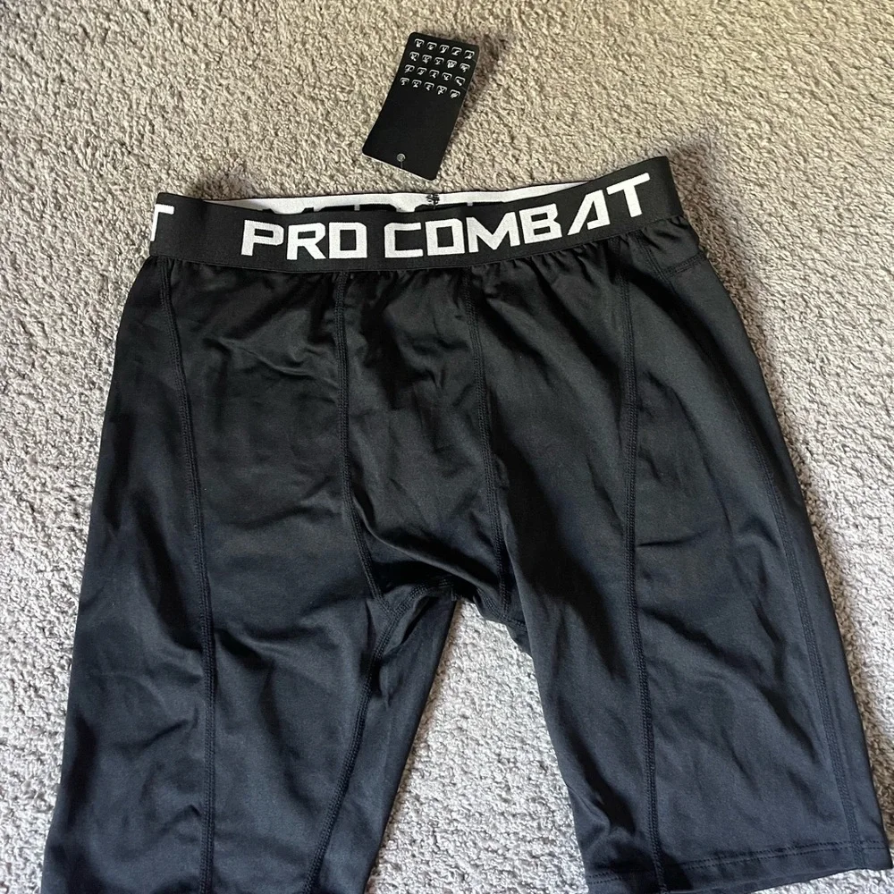 Black and White Compression Shorts